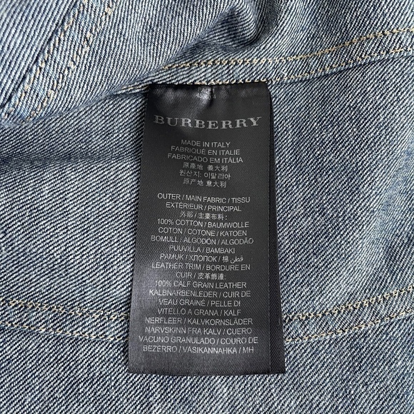 BURBERRY PRORSUM 2015 runway denim jacket ostrich feathers - Picture 8 of 13